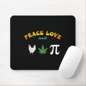 Liebe des Friedens Hühnerpot-Pi-Tag Mousepad (Mit Mouse)