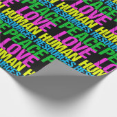 Liebe des Friedens Humanressourcen Geschenkpapier (Ecke)