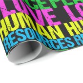 Liebe des Friedens Humanressourcen Geschenkpapier (Rolleneckpunkt)