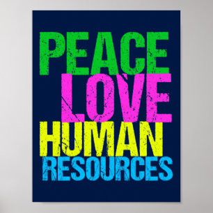 Liebe des Friedens Humanressourcen Poster
