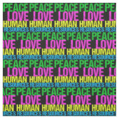 Liebe des Friedens Humanressourcen Stoff (Muster)