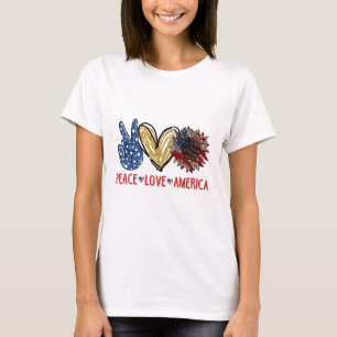 Liebe des Friedens in Amerika T-Shirt
