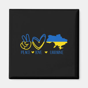 Liebe des Friedens in der Ukraine Unterstützung de Magnet