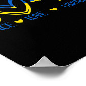 Liebe des Friedens in der Ukraine Unterstützung de Poster (Ecke)