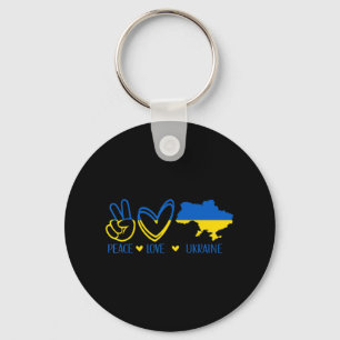 Liebe des Friedens in der Ukraine Unterstützung de Schlüsselanhänger