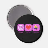Liebe des Friedens in Kolumbien Magnet (Vorderseite/Rückseite)