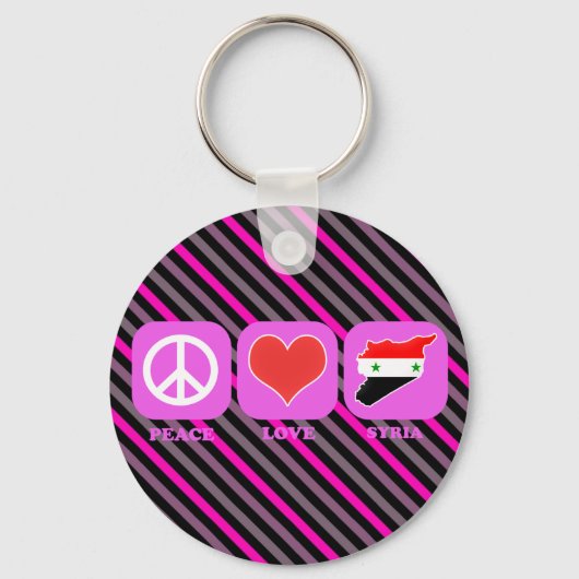 Liebe des Friedens in Syrien Schlüsselanhänger (Vorderseite)