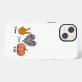 Liebe des Friedens iPhone Hülle (Rückseite (Horizontal))