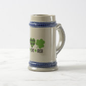 Liebe des Friedens Irish-60682 Bierglas (VorderseiteRechts)