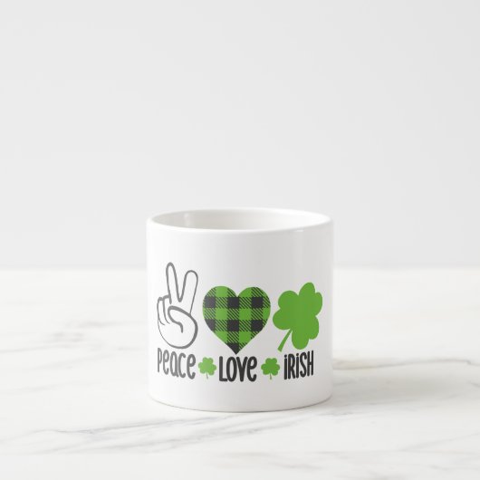 Liebe des Friedens Irish-60682 Espressotasse (Vorderseite)