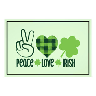 Liebe des Friedens Irish-60682 Fotodruck