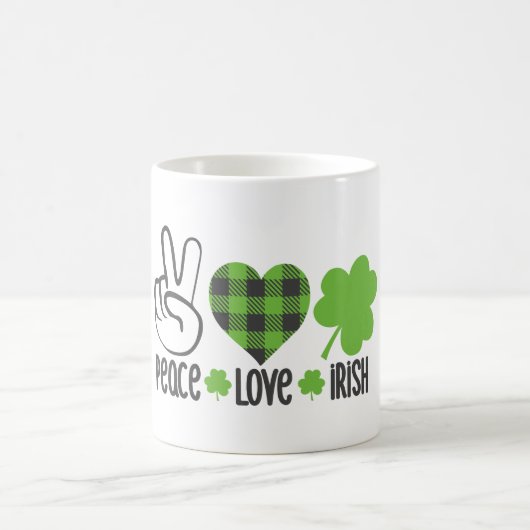 Liebe des Friedens Irish-60682 Kaffeetasse (Mittel)