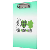 Liebe des Friedens Irish-60682 Klemmbrett (Links)