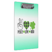Liebe des Friedens Irish-60682 Klemmbrett (Rechts)