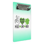 Liebe des Friedens Irish-60682 Mini Klemmbrett (Schrägansicht)
