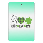 Liebe des Friedens Irish-60682 Mini Klemmbrett (Rückseite)