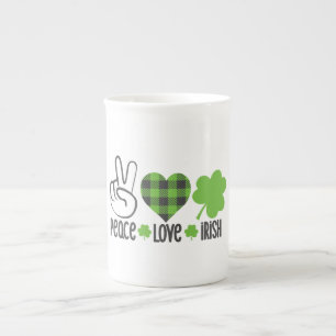 Liebe des Friedens Irish-60682 Porzellantasse
