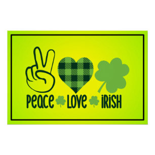 Liebe des Friedens Irish-60682 Poster