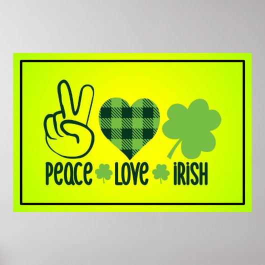 Liebe des Friedens Irish-60682 Poster (Vorne)