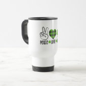 Liebe des Friedens Irish-60682 Reisebecher (Vorderseite Links)