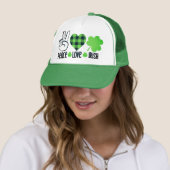 Liebe des Friedens Irish-60682 Truckerkappe (Beispiel)