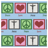 Liebe des Friedens Jesus Christus Religiöses Chris Stoff (Nahaufnahme)