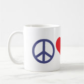 Liebe des Friedens Kaffeetasse (Links)