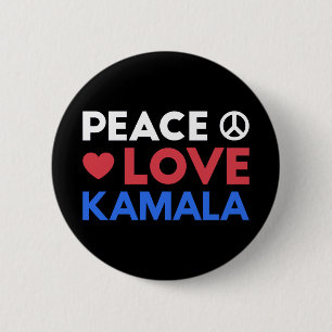 Liebe des Friedens Kamala I - Kamala Harris für de Button