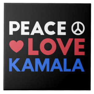 Liebe des Friedens Kamala I - Kamala Harris für de Fliese