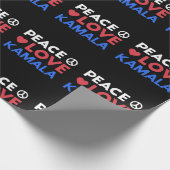 Liebe des Friedens Kamala I - Kamala Harris für de Geschenkpapier (Ecke)