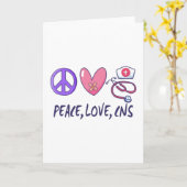 Liebe des Friedens Karte (Gelbe Blume)