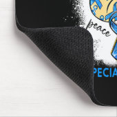 Liebe des Friedens Kur gebleicht Alopezie Bewussts Mousepad (Ecke)
