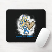 Liebe des Friedens Kur gebleicht Alopezie Bewussts Mousepad (Mit Mouse)