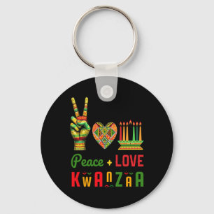 Liebe des Friedens Kwanzaa Kulturerbe Afrikas Kuns Schlüsselanhänger