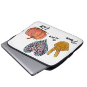 Liebe des Friedens Laptopschutzhülle (Vorne Knopf)