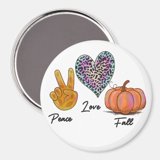 Liebe des Friedens Magnet (Vorderseite/Rückseite)