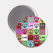 Liebe des Friedens:) Magnet (Vorderseite/Rückseite)