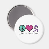 Liebe des Friedens Magnet (Vorderseite/Rückseite)