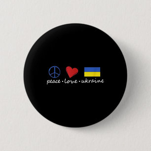 Liebe des Friedens mit Unterstützung der Ukraine - Button
