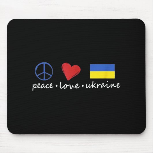 Liebe des Friedens mit Unterstützung der Ukraine - Mousepad (Vorne)