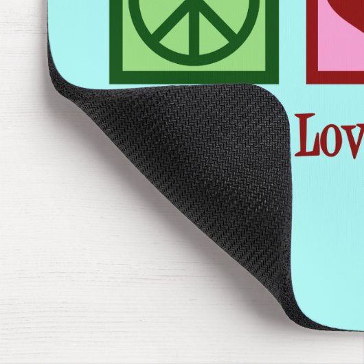 Liebe des Friedens Mousepad (Ecke)