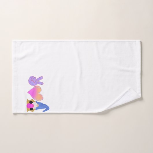 Liebe des Friedens | Niedliche Osterpastelierung Badhandtuch Set (Handtuch)