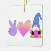 Liebe des Friedens | Niedliche Osterpastelierung Keramikornament (Links)