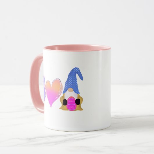 Liebe des Friedens | Niedliche Osterpastelierung Tasse (Vorderseite Links)