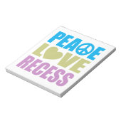 Liebe des Friedens Notizblock (Rotiert)