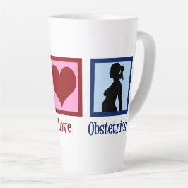 Liebe des Friedens Obstetetas Niedliches OBGYN-Bür Milchtasse