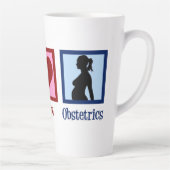 Liebe des Friedens Obstetetas Niedliches OBGYN-Bür Milchtasse (Rechts)