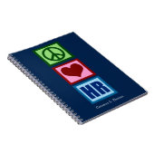 Liebe des Friedens Personalisierte Humanressourcen Notizblock (Rechte Seite)