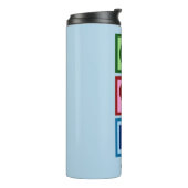 Liebe des Friedens Personalisierte Humanressourcen Thermosbecher (Nach links gedreht)