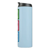 Liebe des Friedens Personalisierte Humanressourcen Thermosbecher (Nach rechts gedreht)